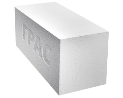 Газобетонный блок ГРАС D600, B3.5, 600x200x200 мм